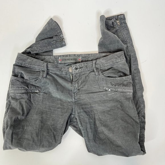 Etienne Marcel 29 Womens Ankle Zip Soft Corduroy Pants - Picture 7 of 14